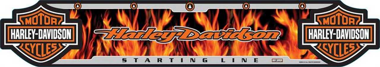 Harley-Davidson Dart Throw Line, Flame Floor Throwing Line, Poly 61954 - Wisconsin Harley-Davidson
