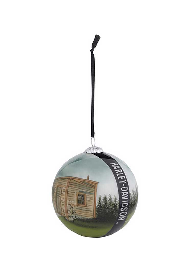 Harley-Davidson Holiday 2014 Reverse Painted Ball Ornament, 3-1/8''. 96843-15V - Wisconsin Harley-Davidson