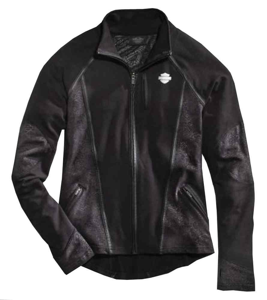 Harley-Davidson Women's Performance Printed Activewear Jacket, Black 96082-16VW - Wisconsin Harley-Davidson