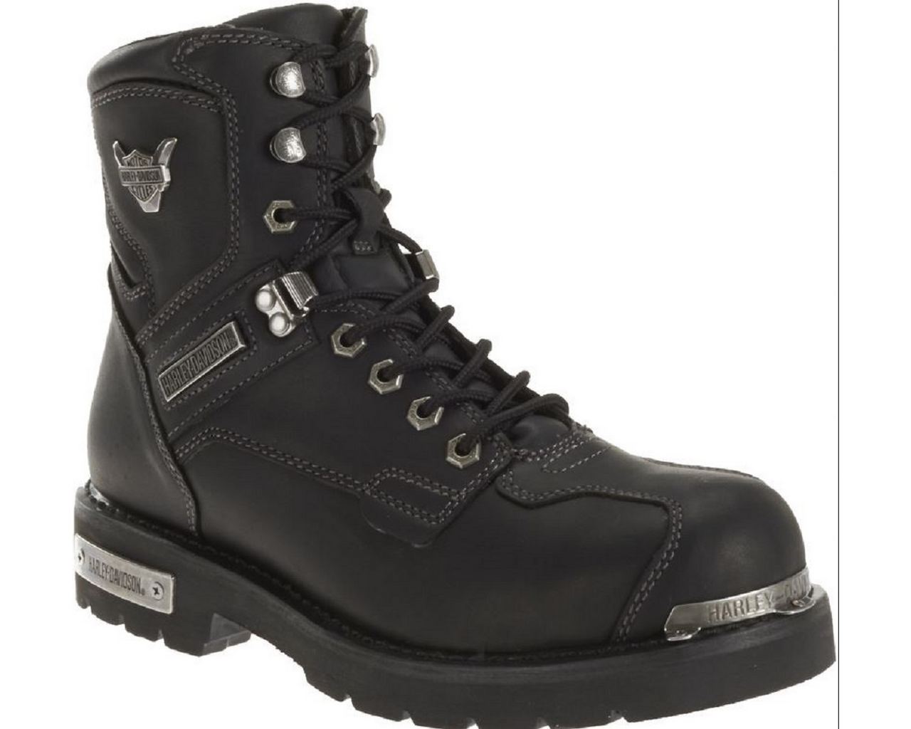 Harley-Davidson Men's Baker Black Leather Performance Motorcycle Boots. D96083 - Wisconsin Harley-Davidson
