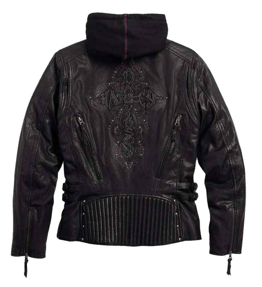 Harley-Davidson バイカラー アウタージャケット Harley-Davidson® Women's Pink Label 3-in-1 Mesh Jacket - 98319-17VW