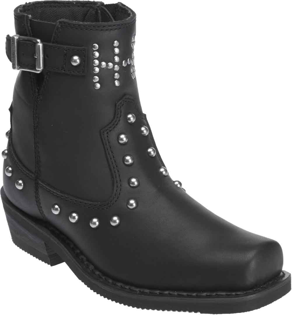 Harley-Davidson® Women's Deanne 7.25-Inch Black Leather Motorcycle