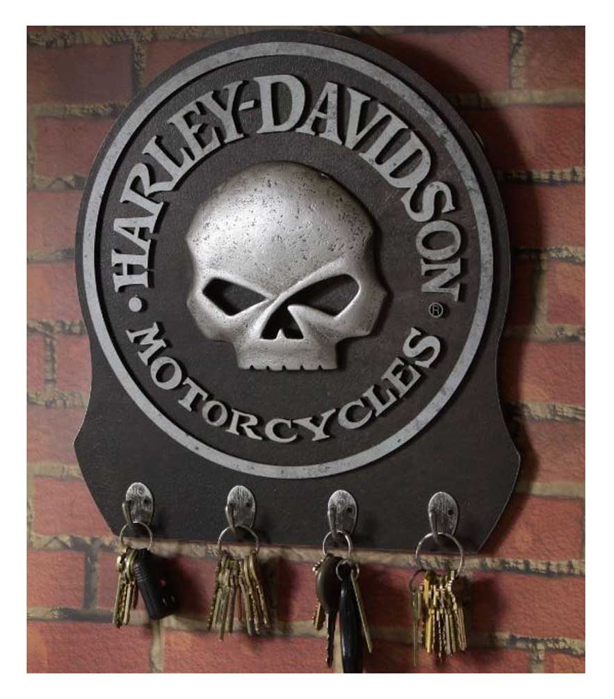 Harley-Davidson® Sculpted 3D Willie G Skull Key Rack