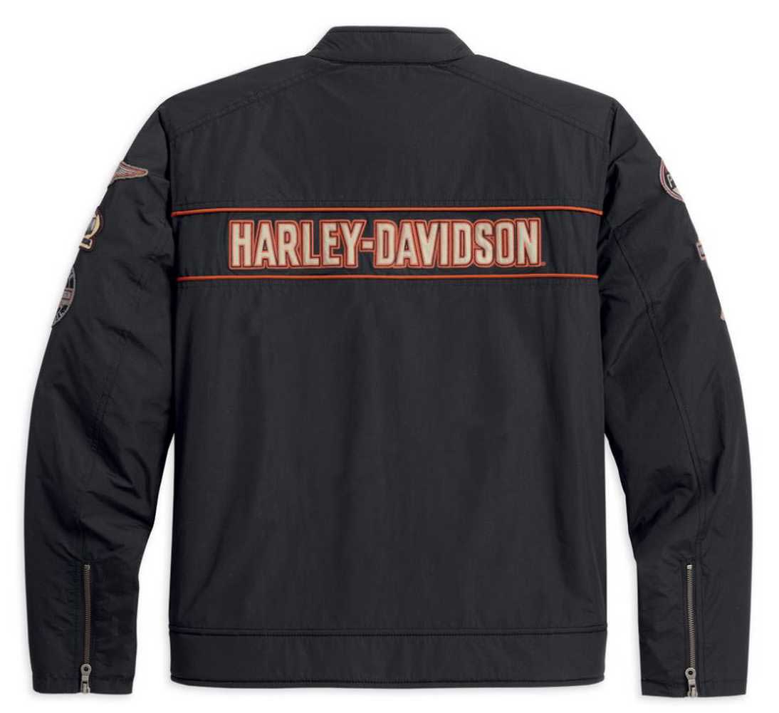 ⭐️HARLEY-DAVIDSON軽量レザー両面ジャケット稀少❗️⭐️レアな美品収集品 Harley-Davidson® Men's Low Gear Nylon Casual Jacket 98533-13VM