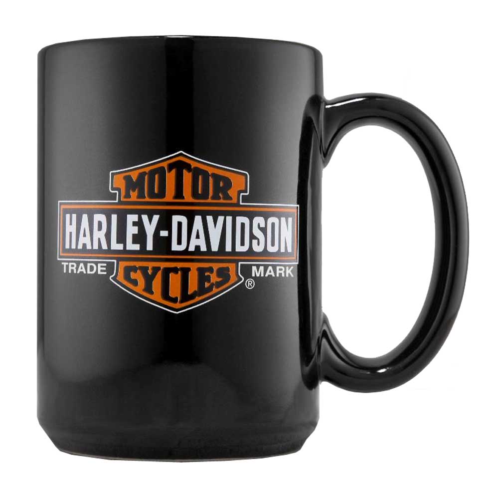 Harley-Davidson Trademark Bar & Shield Logo CeramicCoffee  Mug 15 oz, 99213-16V - Wisconsin Harley-Davidson