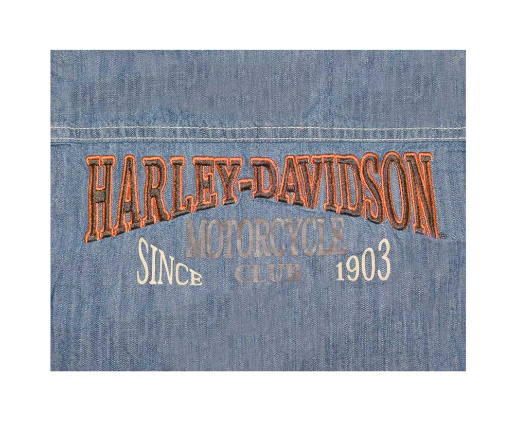 Harley-Davidson Little Boys' Shirts, Denim Long Sleeve/Tan Short Sleeve 3282240 - No Hassle Returns at Wisconsin Harley