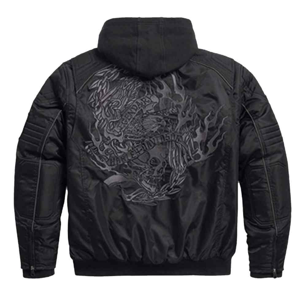 Harley-Davidson Free Shipping - Harley-Davidson Men's Legendary Skull Bomber Functional Jacket, Black 97558-16VM - Free Shipping on many products plus Orders Over $99