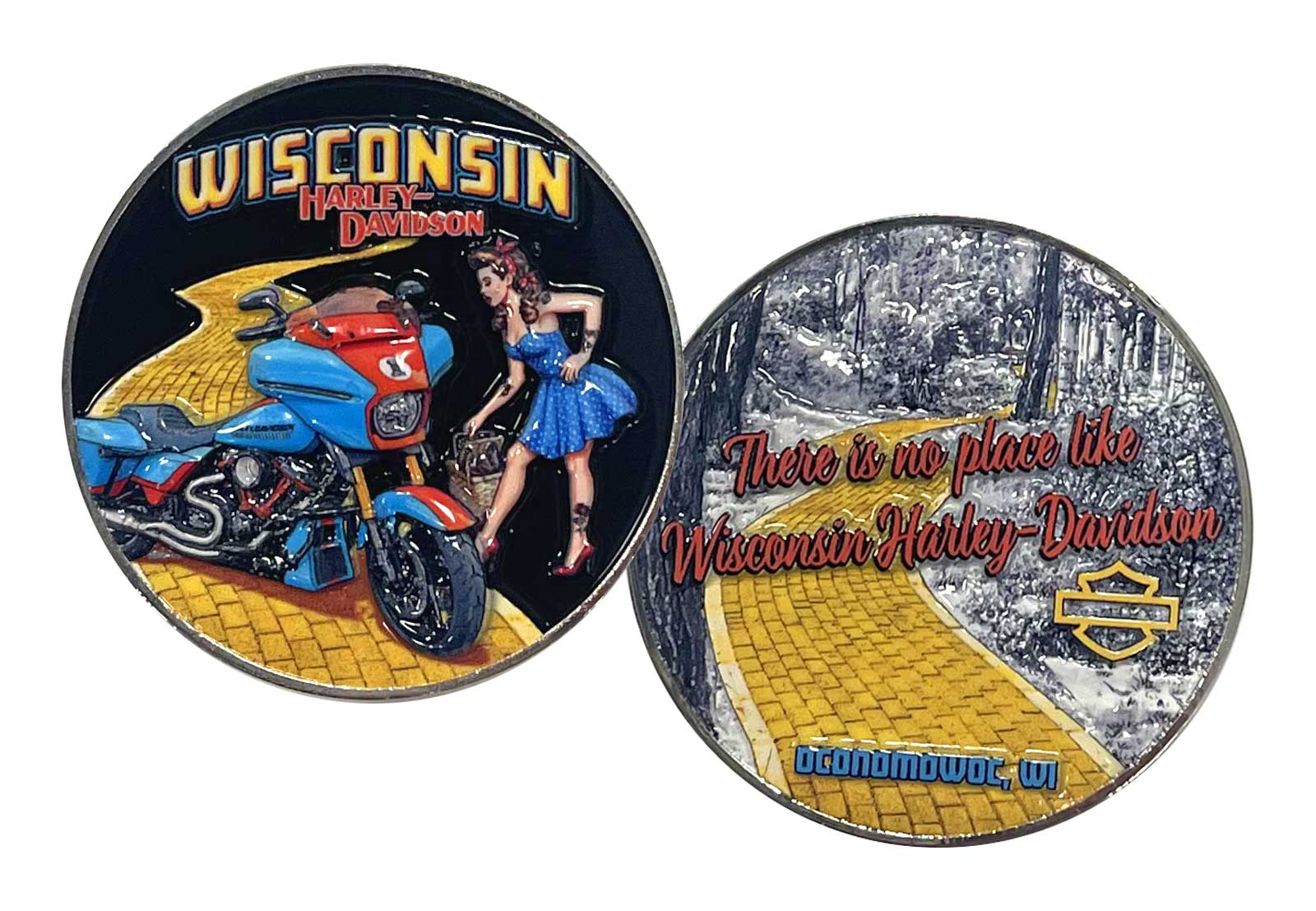 Harley-Davidson Wisconsin Dealership Challenge Coin Celebrating 20 Years WHDCOIN - Wisconsin Harley-Davidson