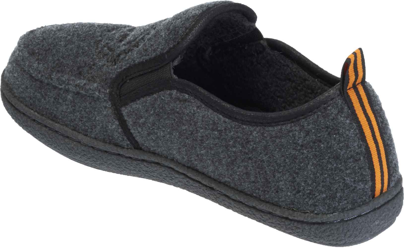 Harley-Davidson Men's Caleb Black and Grey House Slippers. D93305 - No Hassle Returns at Wisconsin Harley