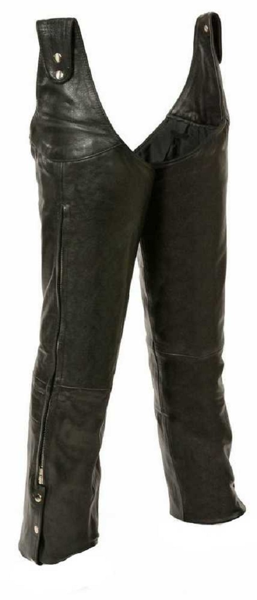 Leather King Unisex Beltless Chaps w/ Waist Adjustment SH1198 - Wisconsin Harley-Davidson