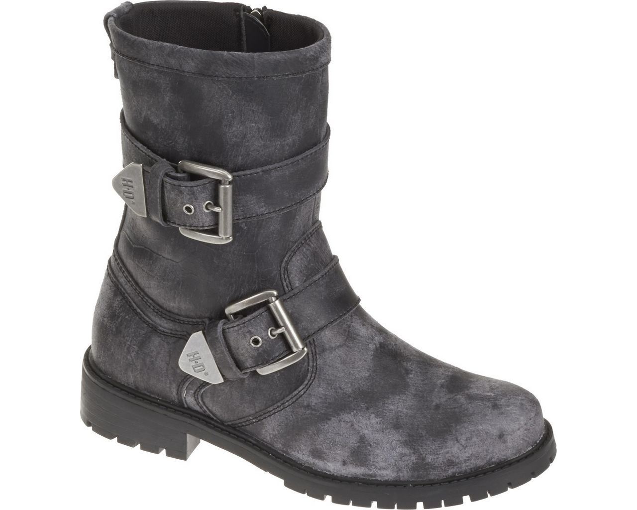 Harley-Davidson Men's Wilder Black or Slate Grey Leather Boots. D93279 D93280 - No Hassle Returns at Wisconsin Harley