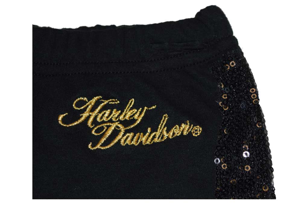 Harley-Davidson Free Shipping - Harley-Davidson Little Girls' Sweats, Interlock Sequin Leggings, Black 4321568 - Free Shipping on many products plus Orders Over $99