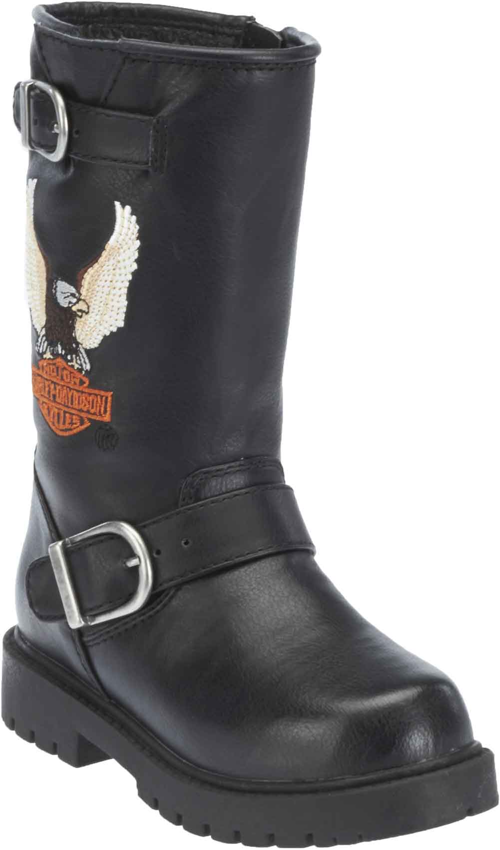 Harley-Davidson® Little and Big Kid's Black Faux Leather Engineer