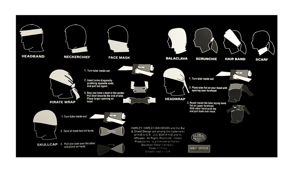 Harley-Davidson Free Shipping - Harley-Davidson Women's Bar & Shield Winged Multifunctional Headwear. MHW03707 - Free Shipping on many products plus Orders Over $99