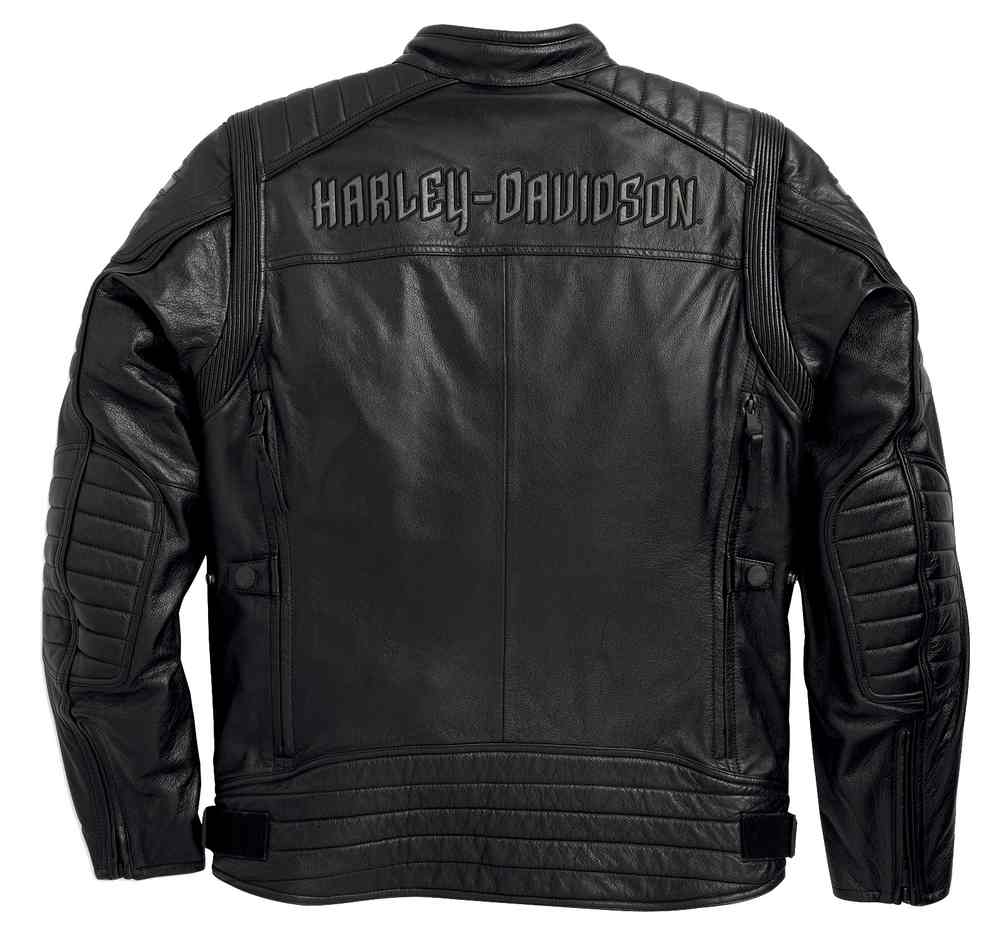 Harley-Davidson® Men's Waterproof Donoghue Leather Jacket, Black
