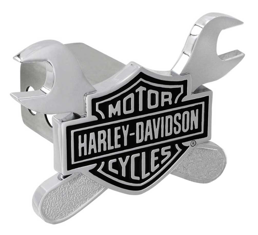 Harley-Davidson 3D Bar & Shield Cross Wrenches Trailer Hitch Cover, 2 in HDHC276 - Wisconsin Harley-Davidson