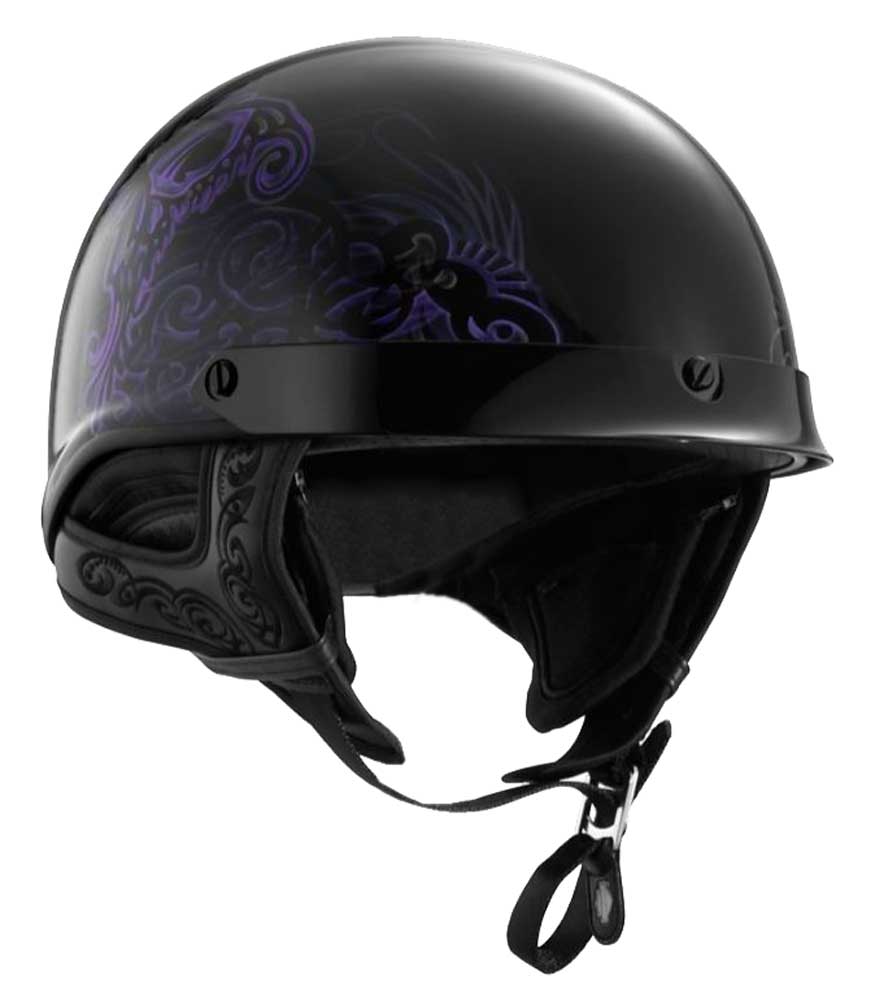 ホダナ　32mm  バイオレット Harley-Davidson® Women's Fly-By Ultra-Light J02 Half Helmet