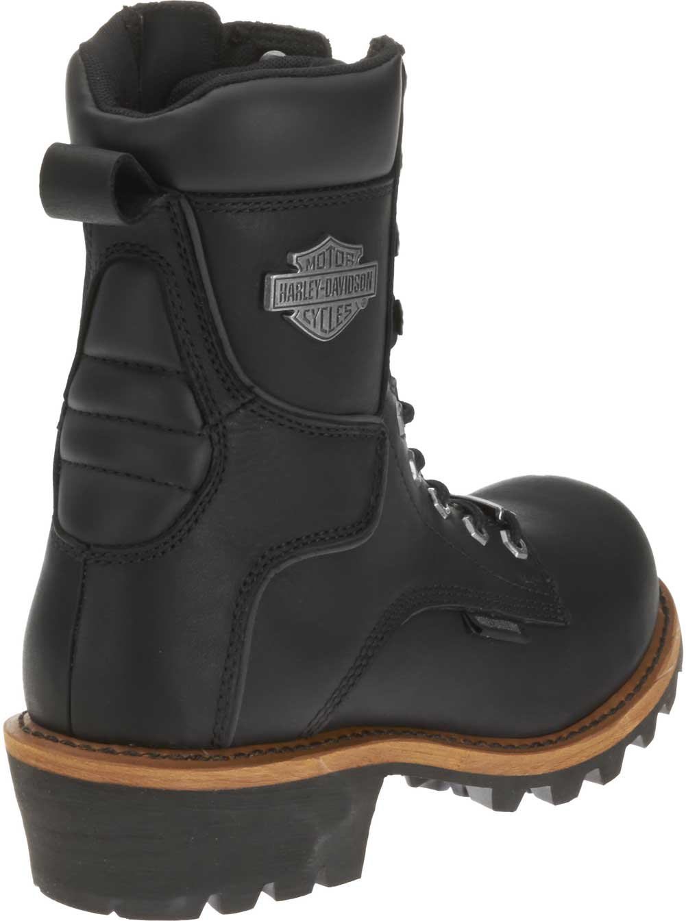 Harley-Davidson Men's Tyson Logger Black 7.5-Inch Motorcycle Boots, D95188 - No Hassle Returns at Wisconsin Harley