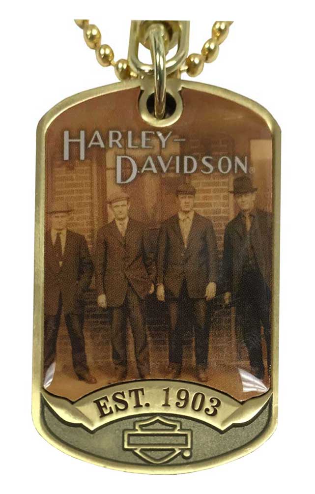 Harley-Davidson Originals Dog Tag, Est 1903 Bar & Shield, Chain/Key Ring 8003463 - Largest Selection of Harley-Davidson Products