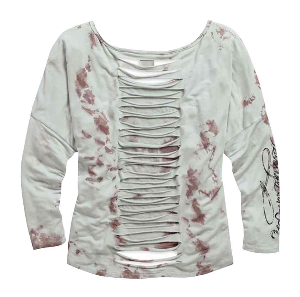 Harley-Davidson Free Shipping - Harley-Davidson Women's Crocheted Skull Slash Long Sleeve Top, Aqua 96020-15VW - Free Shipping on many products plus Orders Over $99
