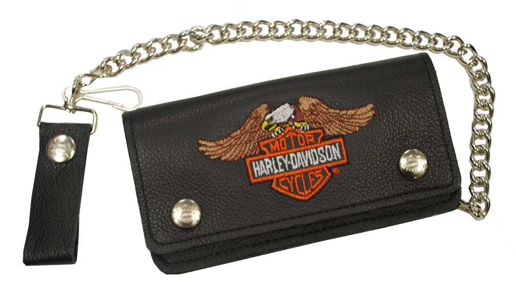 Harley-Davidson® Men's Embroidered Winged Eagle B&S Biker Chain