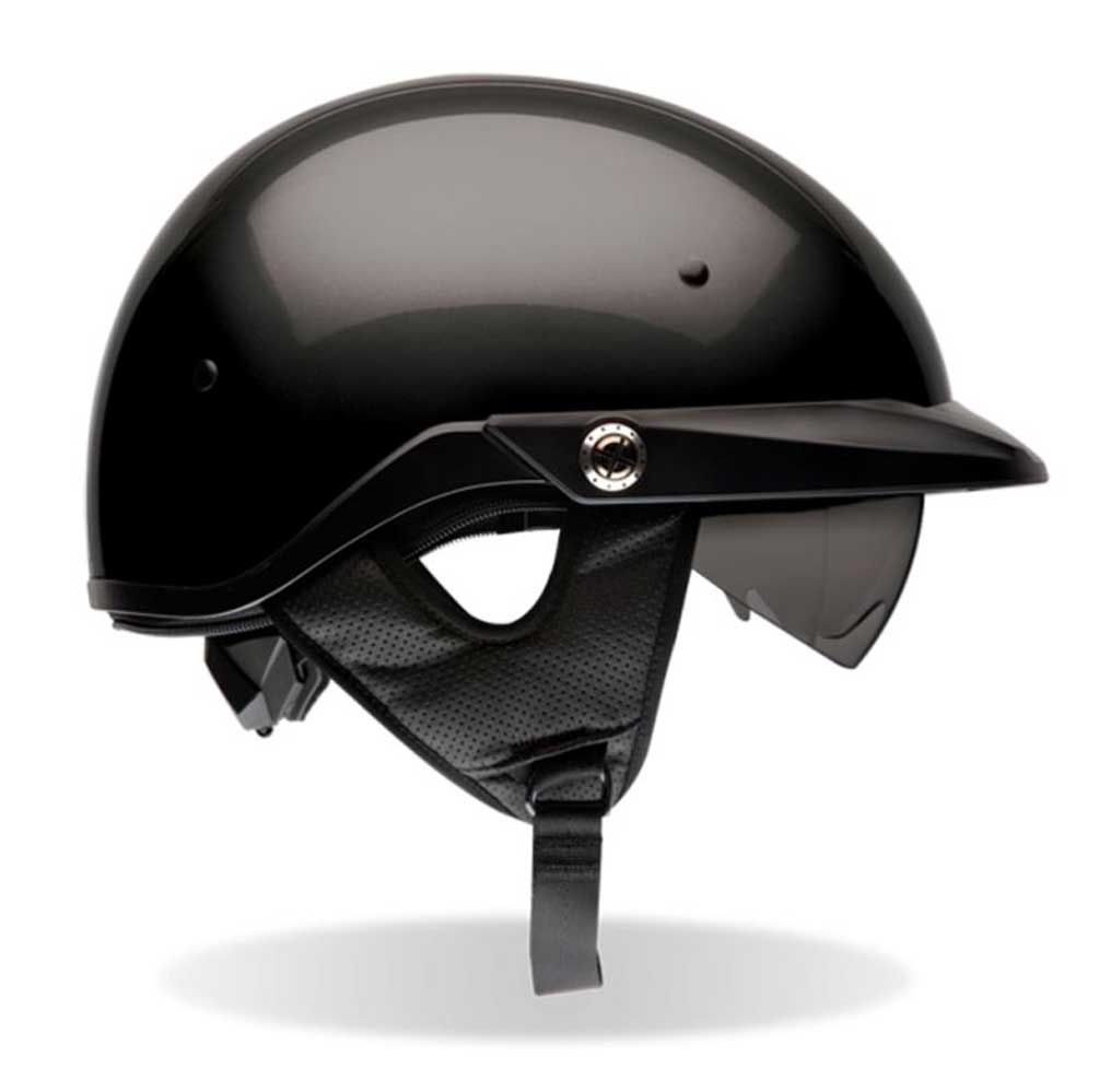 BELL Pit Boss Ultra-Light Motorcycle Helmet w/ Sun Shade Solid Black 2033 - Wisconsin Harley-Davidson