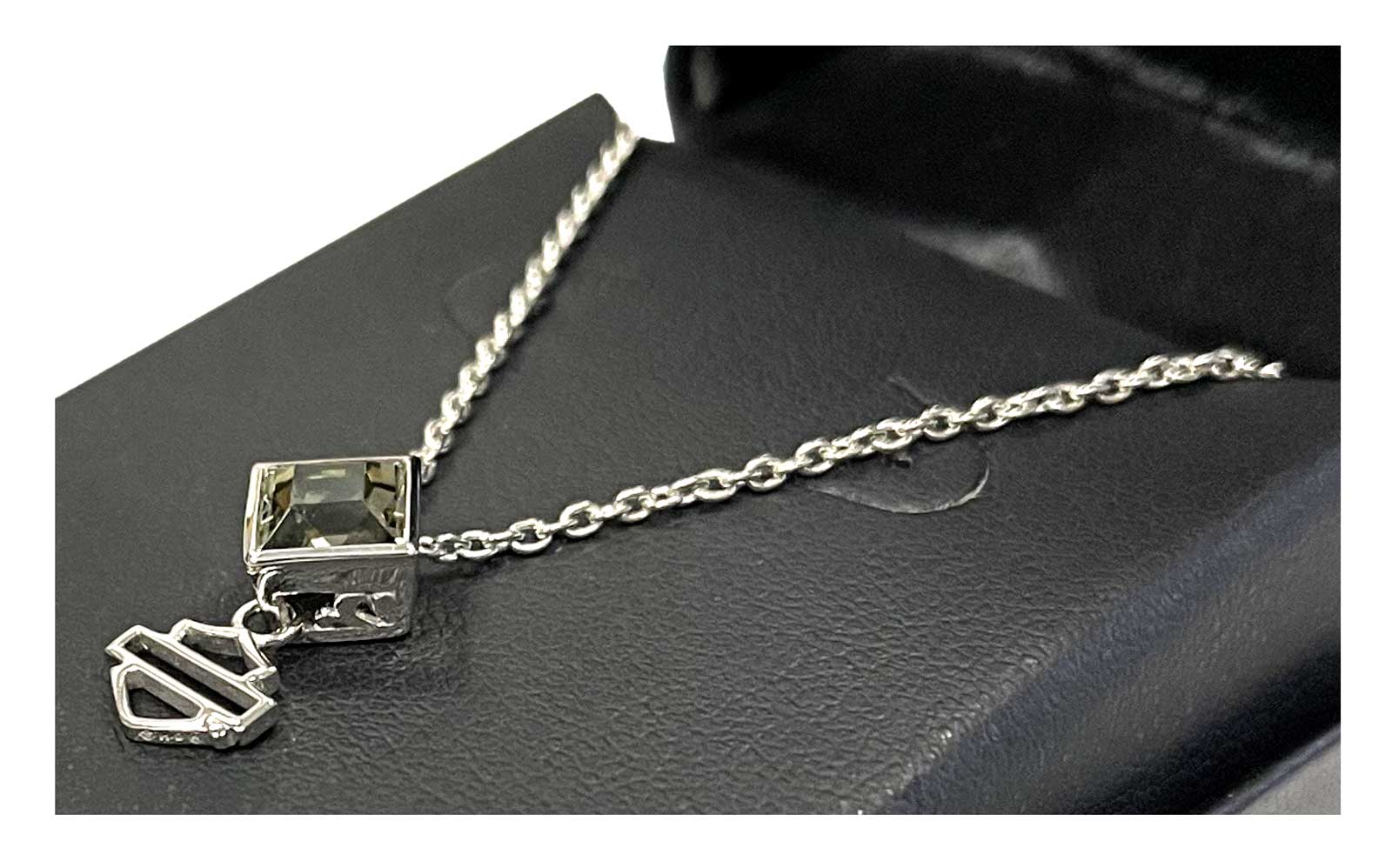 Harley-Davidson Free Shipping - Harley-Davidson Womens Necklace, Black Ice Diamond Shape Crystal Pendent HDN0311 - Free Shipping on many products plus Orders Over $99