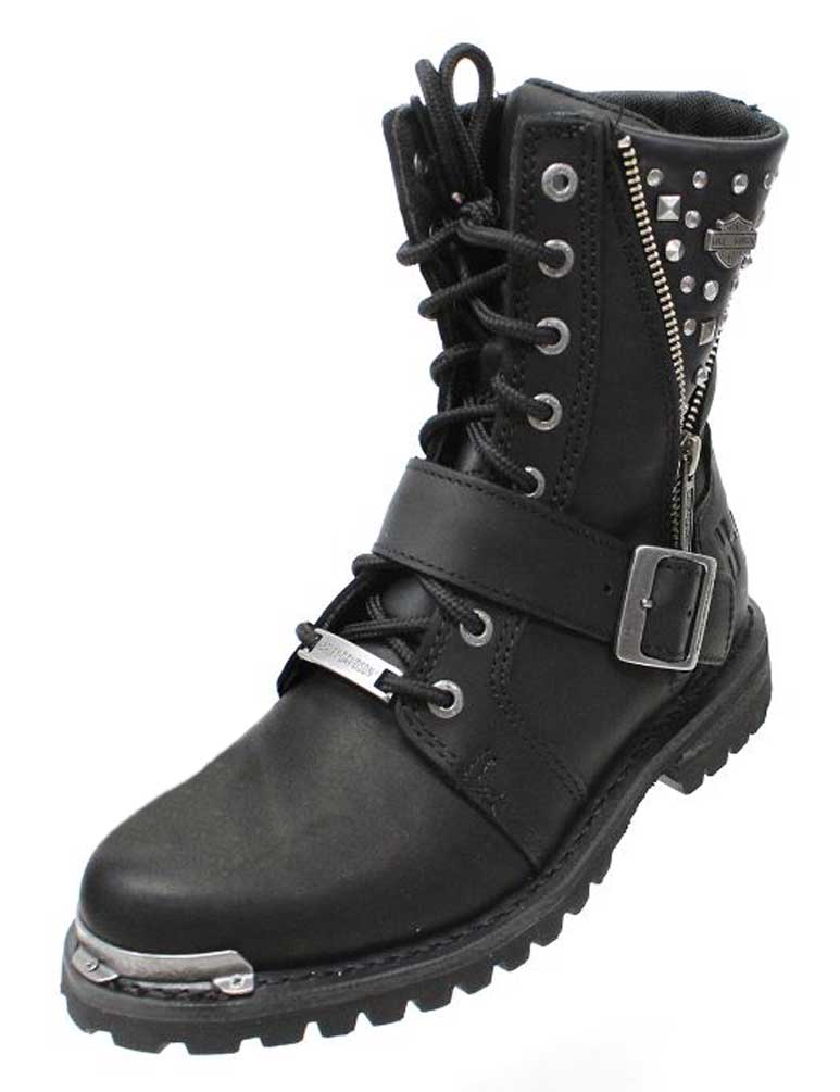 Harley-Davidson Free Shipping - Harley-Davidson Women's Mindy 6.5-Inch Black Motorcycle Boots. InsideZip. D87051 - Free Shipping on many products plus Orders Over $99