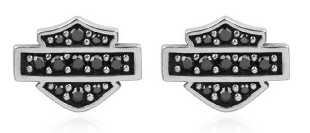 black post earrings