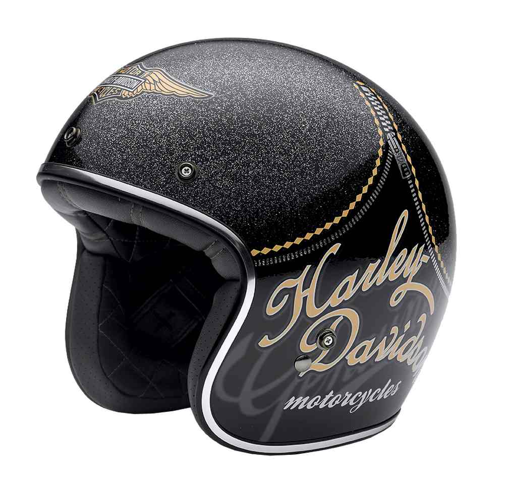 Harley-Davidson Free Shipping - Harley-Davidson Women's 3/4 Helmet, Tantalus Retro, Gloss Black 98361-15VW - Free Shipping on many products plus Orders Over $99