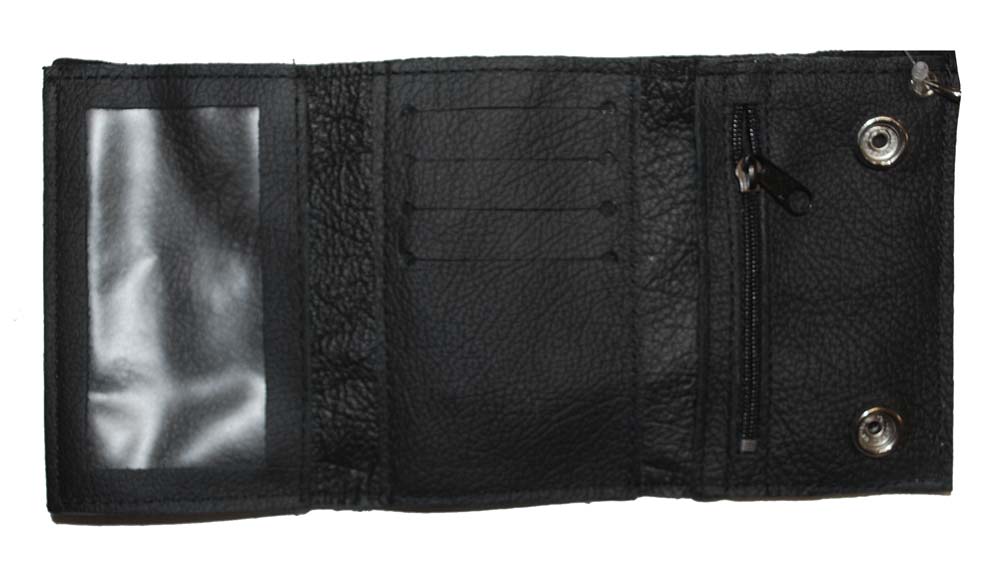 Harley-Davidson Free Shipping - Harley-Davidson Men's Skull Medallion Tri-Fold Chain Wallet Leather TC328H - Free Shipping on many products plus Orders Over $99