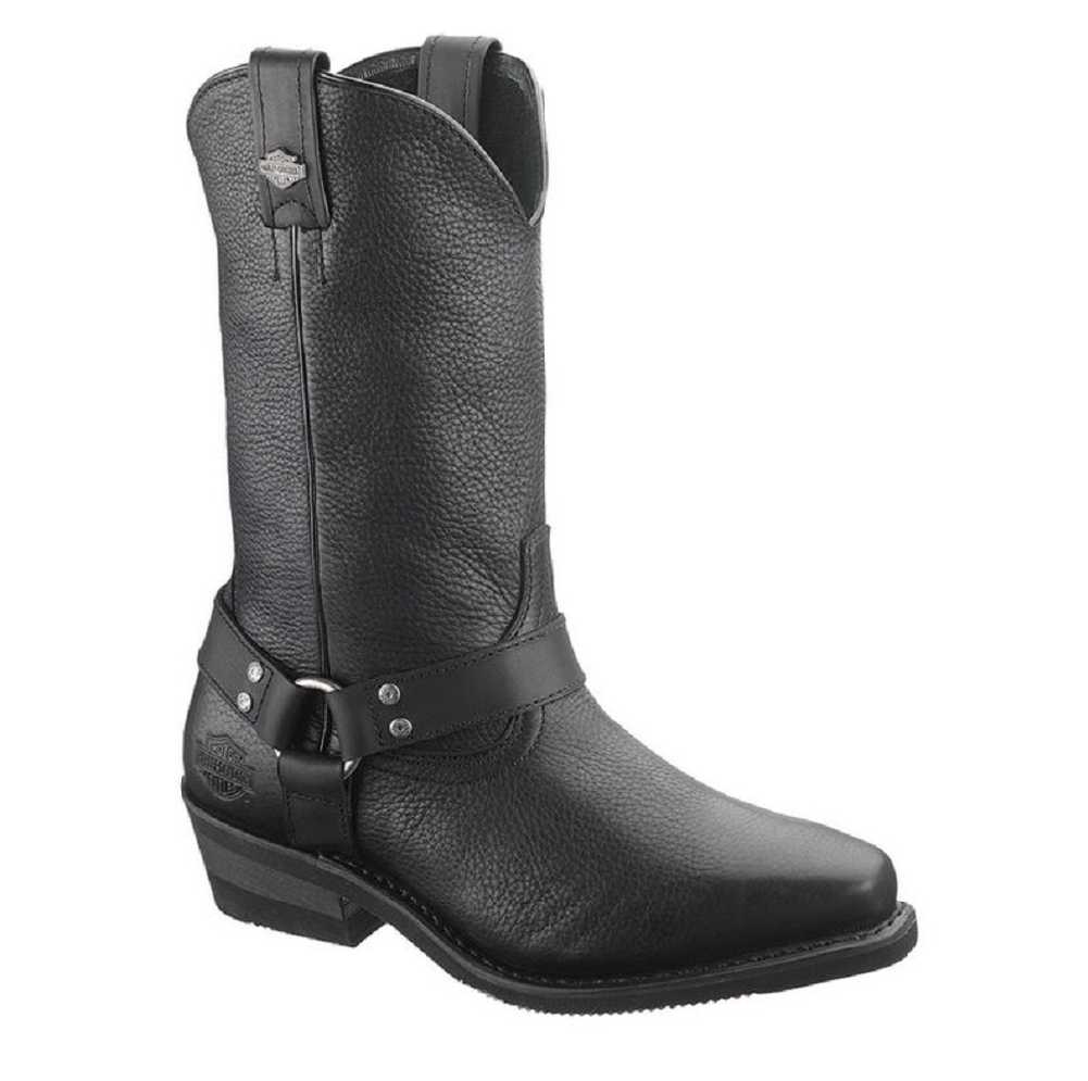 Harley-Davidson® Men's Harris Western Black 11-Inch Leather Boots