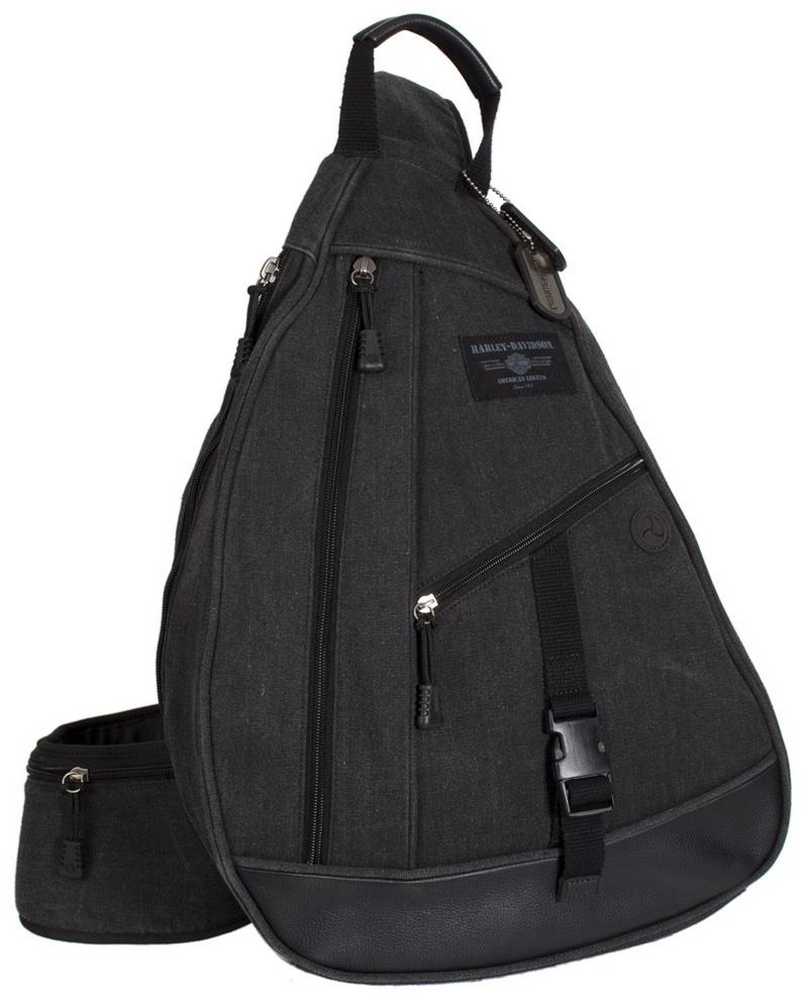 HarleyDavidson® Mens C4 Sling Backpack CC8143SGRYBLK Wisconsin