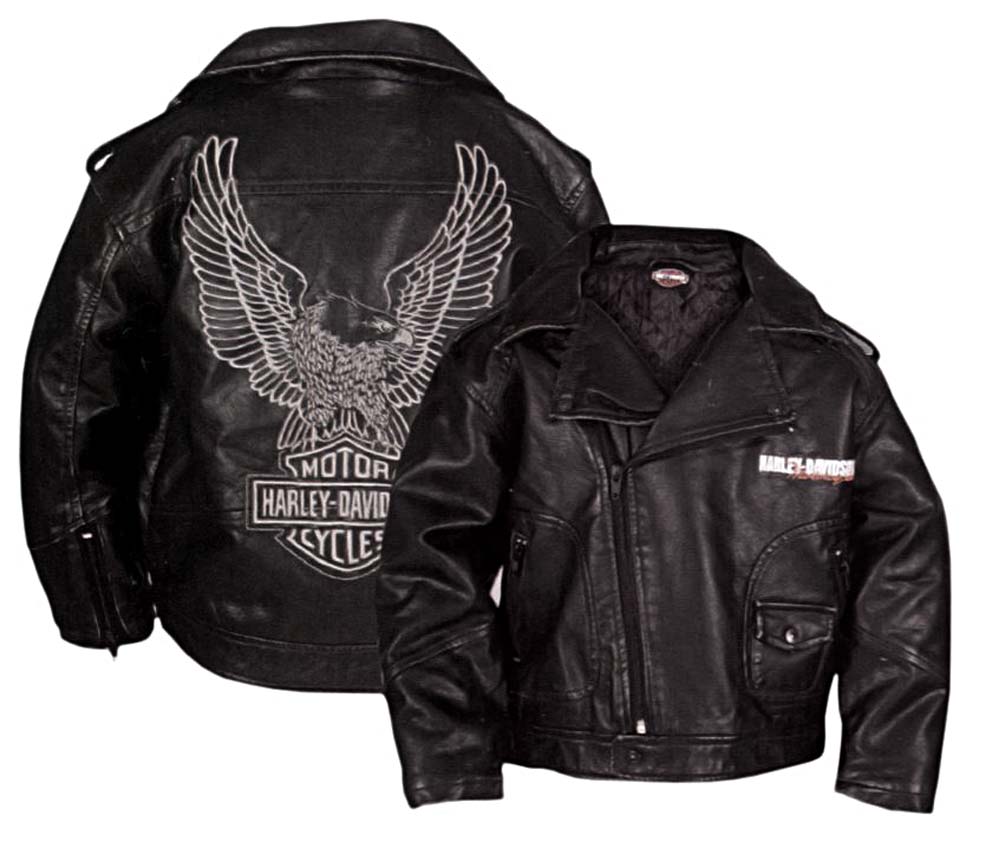 kids pleather jacket