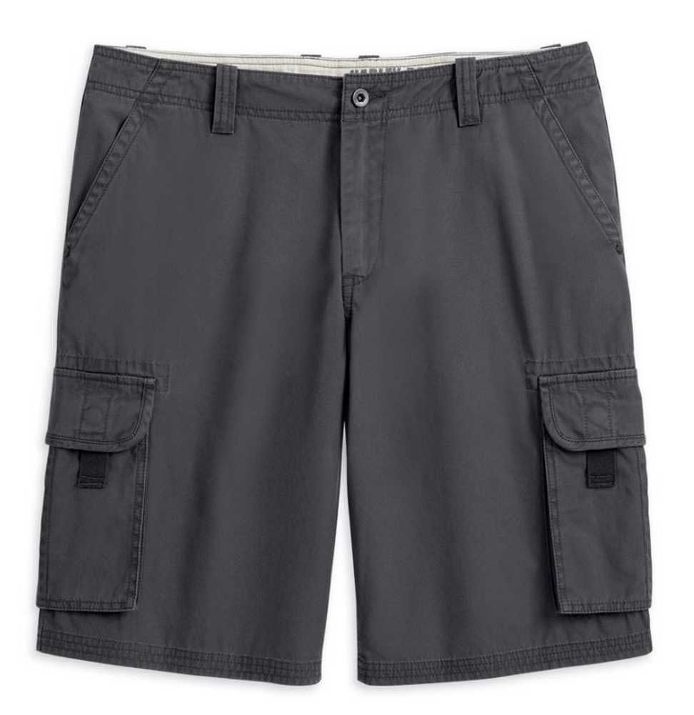 Harley-Davidson Men's Cargo Shorts Dark Shadow Gray 10.5'' Inseam 99072-13VM - Wisconsin Harley-Davidson