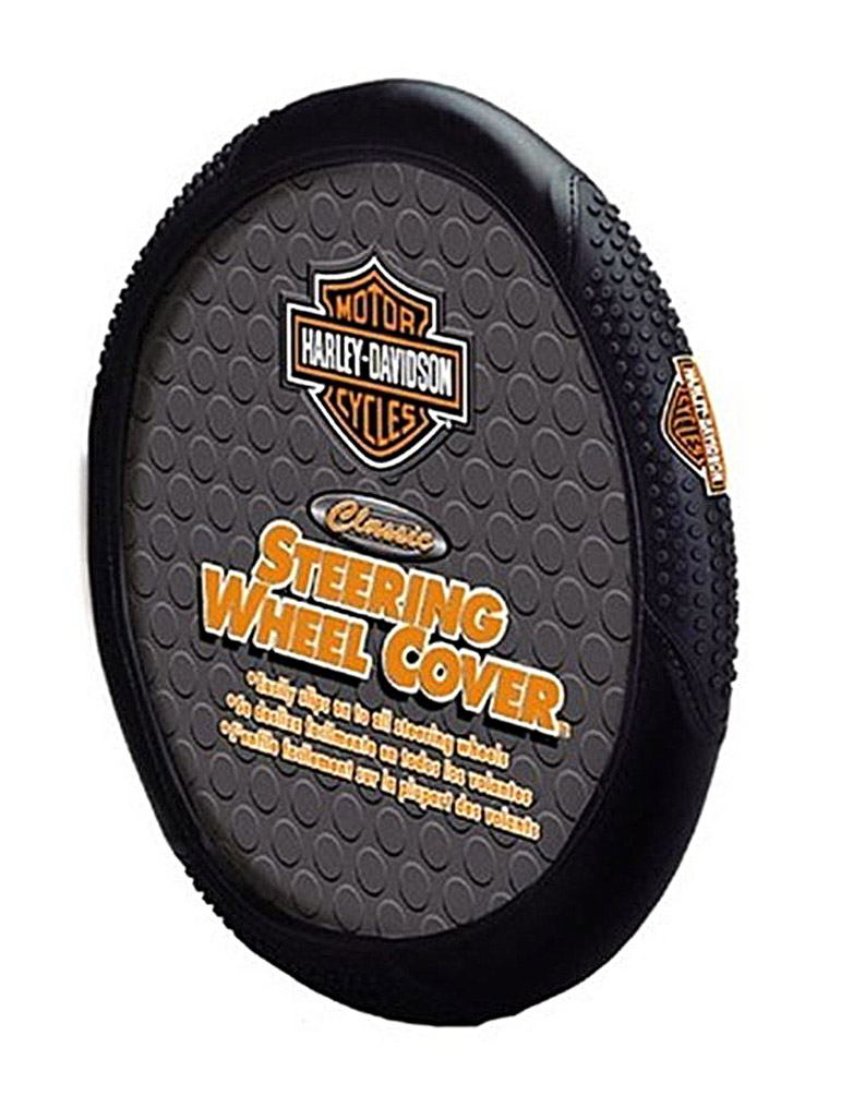HarleyDavidson® Steering Wheel Cover, Bar & Shield Speed Grip, Black