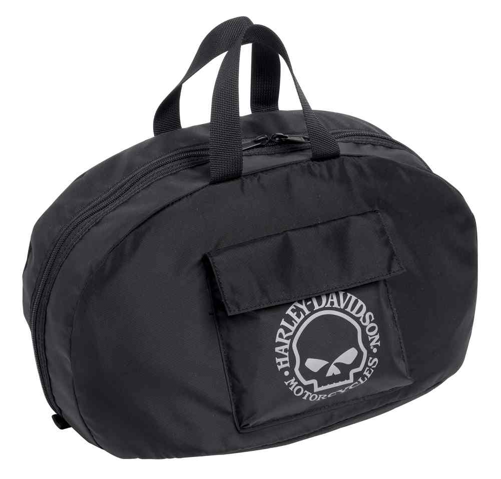 Harley-Davidson Half Helmet Bag Nylon Motorcycle, Black/White. 99427-16VM - Wisconsin Harley-Davidson
