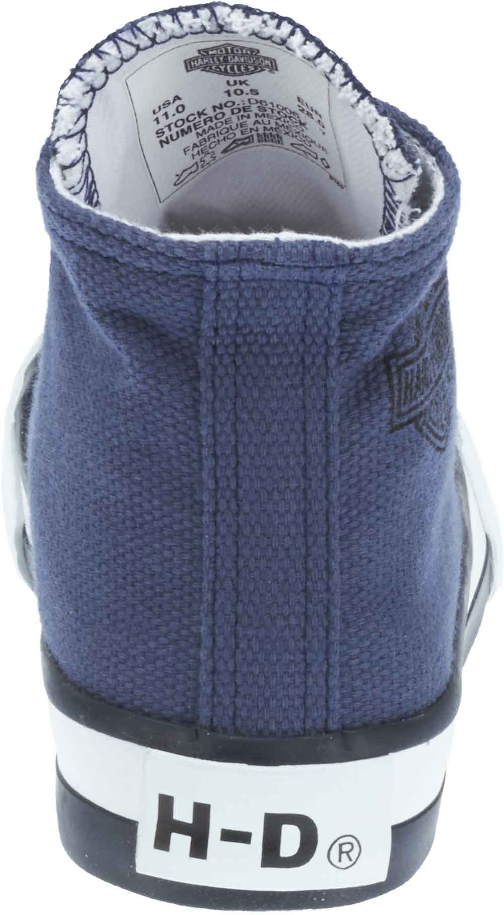 Harley-Davidson Kid's Patch Blue Hi-Top Blue Athletic Sneakers. D61006 - No Hassle Returns at Wisconsin Harley