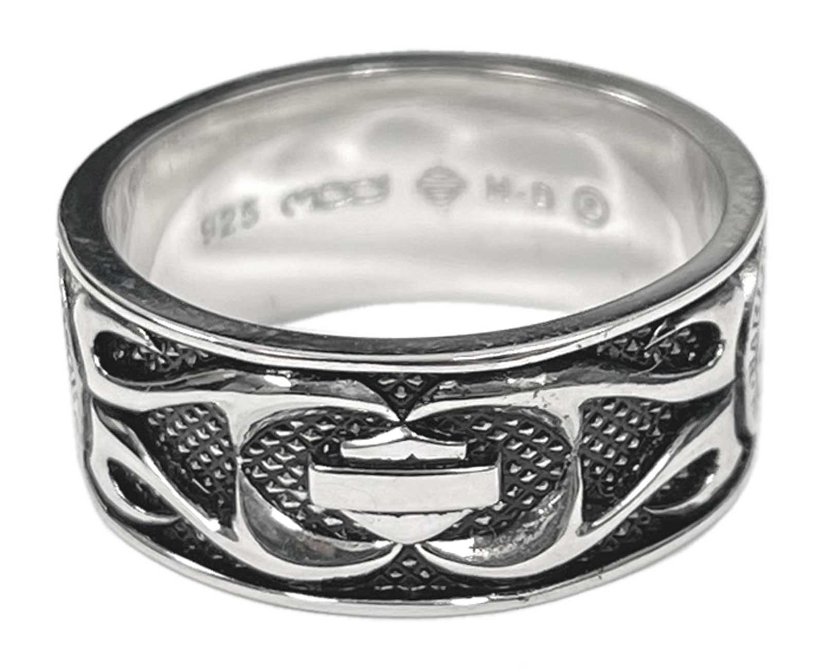Harley-Davidson Free Shipping - Harley-Davidson Men's Willie G Skull Tribal Flames Band Ring, Silver HDR0399 - Free Shipping on many products plus Orders Over $99
