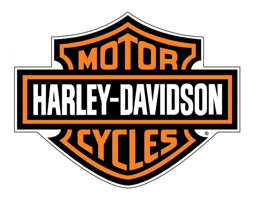 Harley-Davidson Decal, Orange Bar & Shield Logo, X-Large 29 x 37 Inch CG4310 - Wisconsin Harley-Davidson