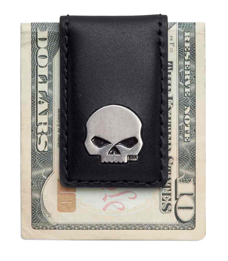 Harley-Davidson Men's Willie G Skull Medallion Money Clip, Black 99445-16VM - Wisconsin Harley-Davidson