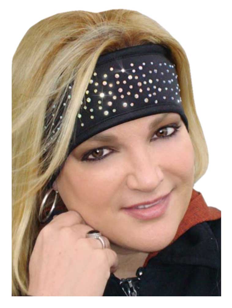 Harley-Davidson Free Shipping - That's A Wrap Women's Dazzle Crystals Performance Fleece Headband, Black FHB1412 - Free Shipping on many products plus Orders Over $99