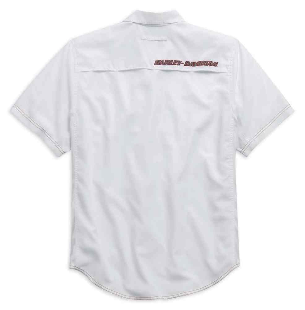 Harley-Davidson Free Shipping - Harley-Davidson Men's Stay Cool Performance S/S Button Shirt, White. 99015-15VM - Free Shipping on many products plus Orders Over $99