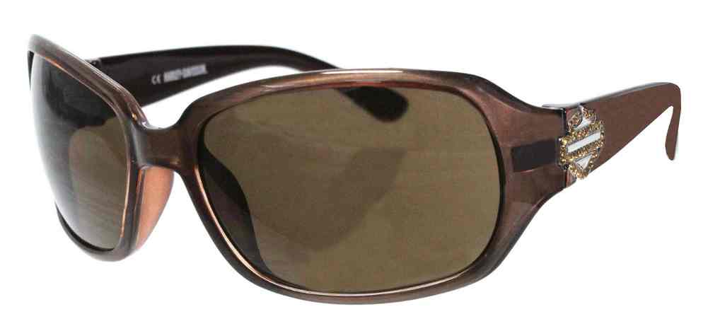 Harley-Davidson Women's Bling B&S Sunglasses, Brown Frames & Brown Lens - Wisconsin Harley-Davidson