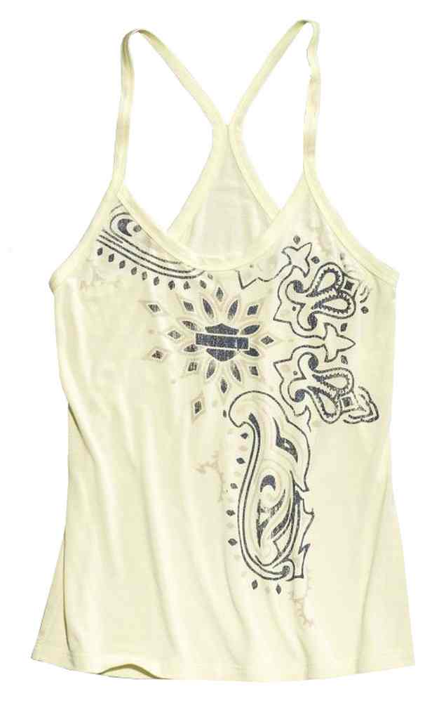Harley-Davidson Women's Racer Back Sleep Cami Top, Double Cream 97861-16VW - Wisconsin Harley-Davidson