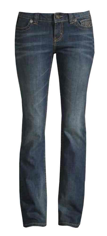 Harley-Davidson Women's Boot Cut Low-Rise Jeans, Distressed Blue. 99155-15VW - Wisconsin Harley-Davidson