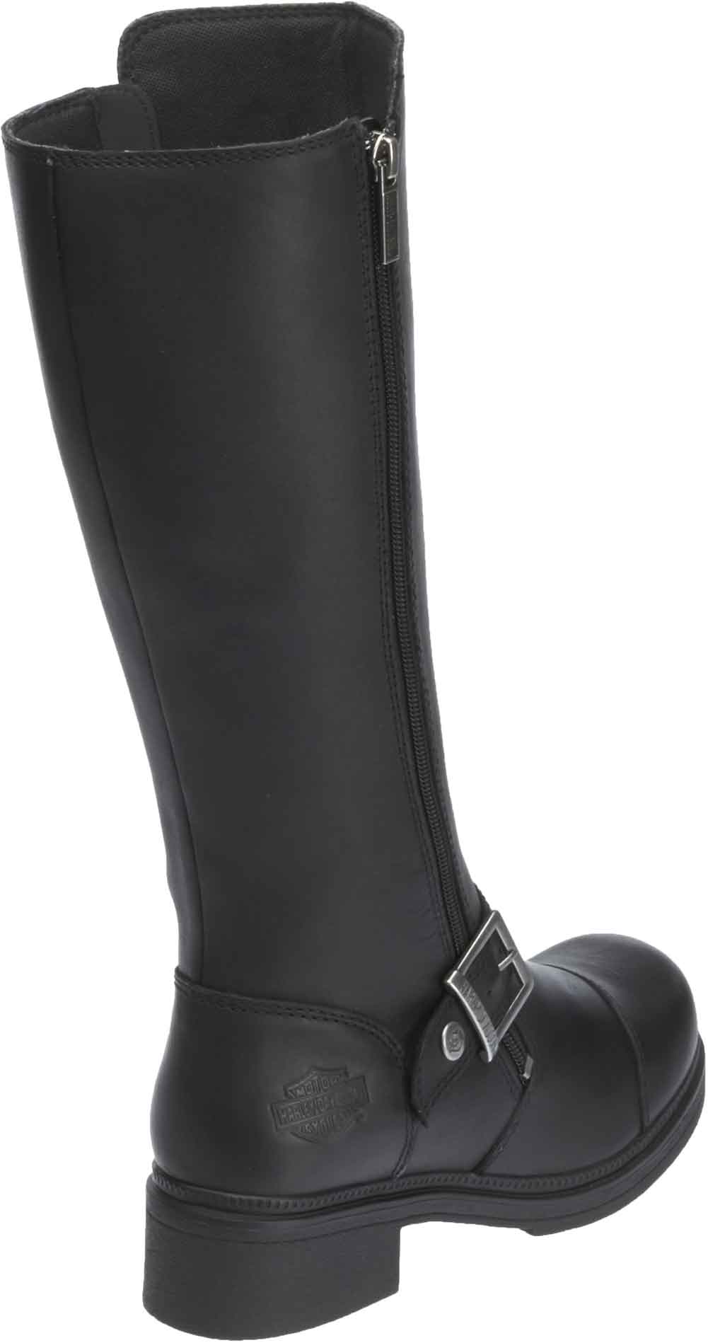 Harley-Davidson Women's Hutcheson Knee-Hi Black Leather Motorcycle Boots. D83805 - No Hassle Returns at Wisconsin Harley