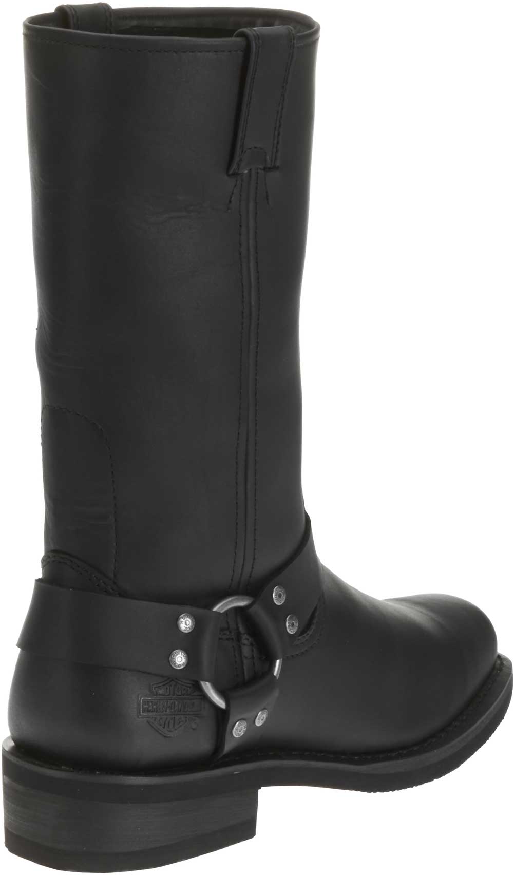 black pull on boots mens