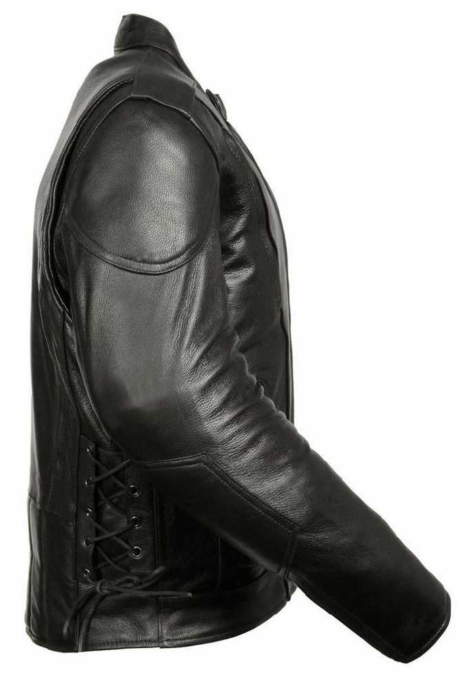 Milwaukee Leather Men's Side Lace Vented Scooter Jacket ML1010 - No Hassle Returns at Wisconsin Harley