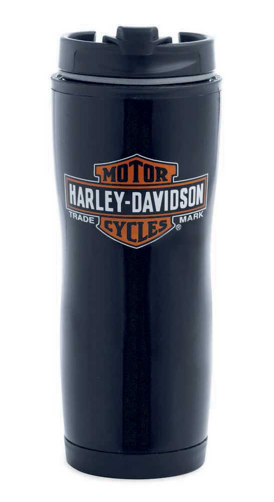 Harley-Davidson Trademark Bar & Shield Logo Black Travel Mug 16 oz. 99232-13V - Wisconsin Harley-Davidson